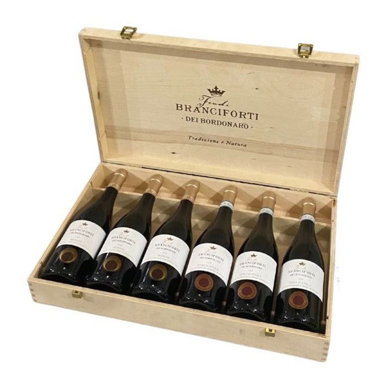 CASSETTA LEGNO 6 VINI BRANCIFORTI (1 pz)